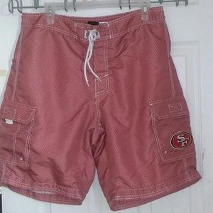 San Francisco 49ers swim trunks mens large